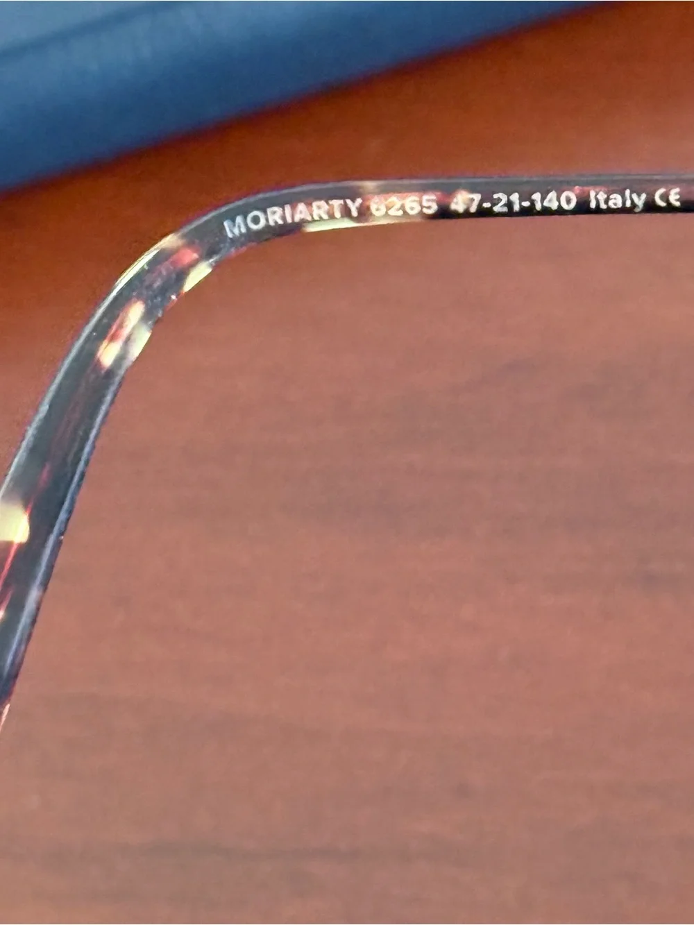 Warby Parker Moriarty 6265 Brown Tortoise Gold Eyeglasses Frame 47-21-140
